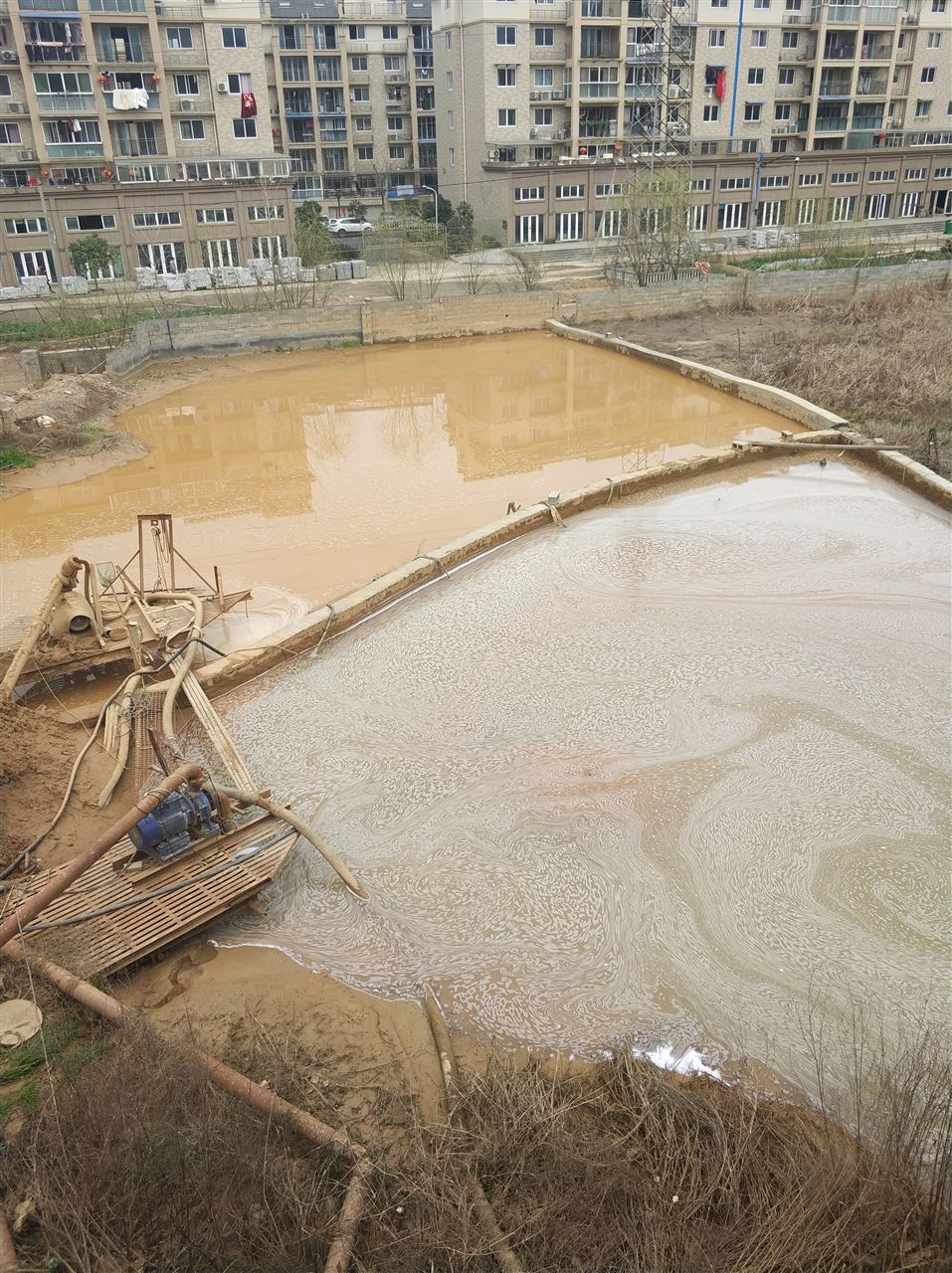 昆都仑沉淀池淤泥清理-厂区废水池淤泥清淤